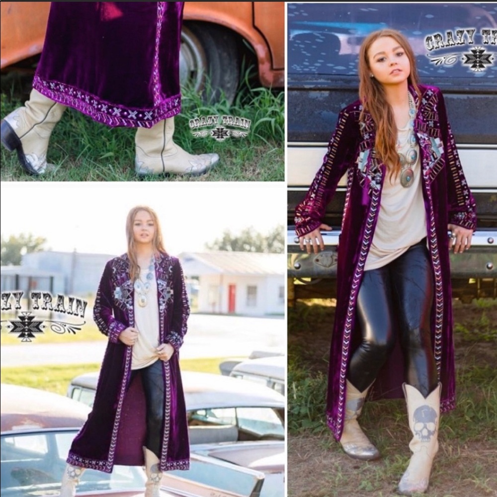 Crazy Train Velvet duster